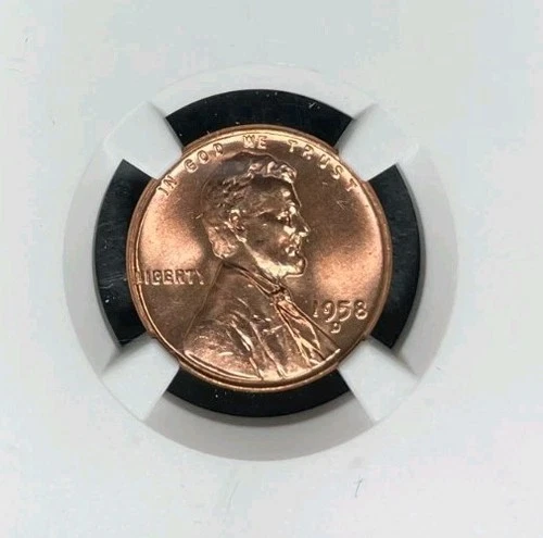 1958-D LINCOLN WHEAT CENT ~ NGC MS 66 RD ~BEAUTIFUL COIN~