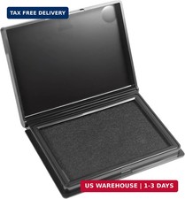Black Ink Pad 4 x 2.5nch Stamp Pad Premium Felt Ink Pad for Rubber Stamps Cl