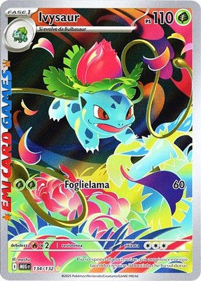 IVYSAUR 134/132 - MEG - ITA - Megaevolution - Pokemon Karte - Deutsch