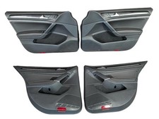 15-19 Volkswagen Golf Gti Door Panel Set Black Leather 5g4867023d Scuffed Rear