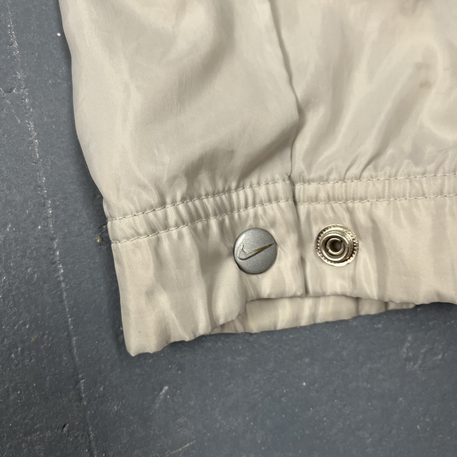 SACAI X NIKE Giacca a vento Nike vintage anni 90 blu full zip grande etichetta bianca vintage sportiva