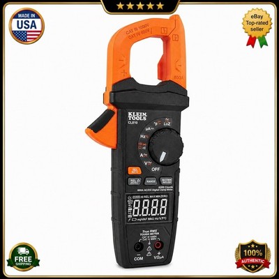 Klein Tools CL810 600A AC/DC Auto-Ranging TRMS Clamp Meter with Worklight-New 