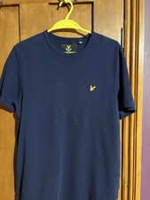 Image of Lyle and Scott Men's T Shirt L Navy Blue Excellent Condition