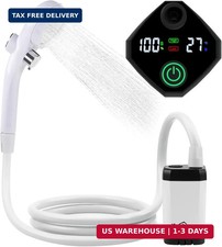 innhom Portable Shower Camping Shower Outdoor Camp Shower Pump, Electric Recharg