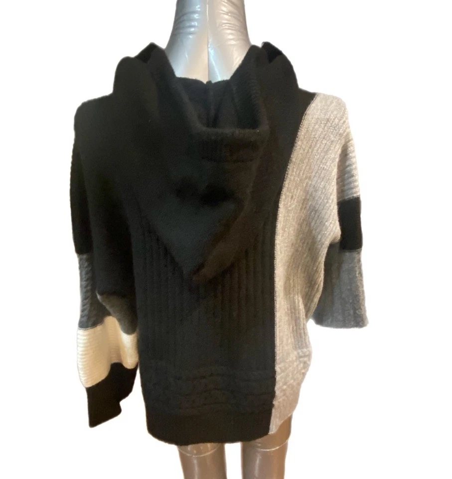 Pol Hooded Sweater Color Block, Oversized Fit, Size Large - Image 4 of 4