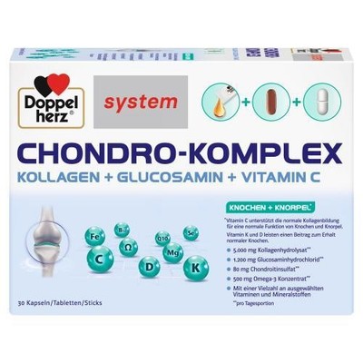 2x DOPPELHERZ Chondro-Komplex syst.Komb.Tab.Kap.Stick 30 ST