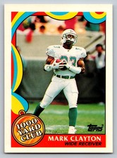 1989 Topps #12 Mark Clayton 1000 Yard Club