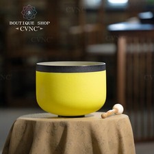CVNC 432HZ E Solar Plexus Chakra Quartz Crystal Singing Bowl Sound Heal Bath