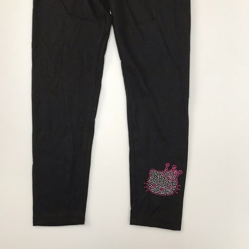 Hello Kitty Legging Black Pink Size 6 Rhinestone Ballet New Pants - Picture 3 of 7