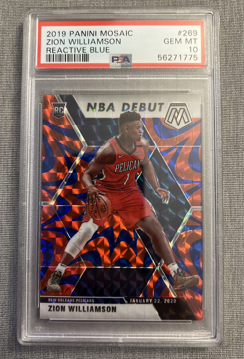 その他 2019 Mosaic Zion Williamson RC PSA10 2019-20 PANINI MOSAIC ZION WILLIAMSON #269 REACTIVE BLUE