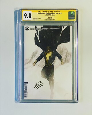 Black Adam: Endless Winter Special 1 CGC 9.8 SS Signed By Bosslogic Variant Rock