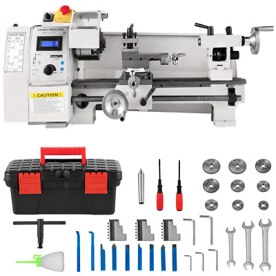 Mini Metal Lathe 8''x14'' Metalworking Machine Variable Speed 2250 RPM 600W 110V