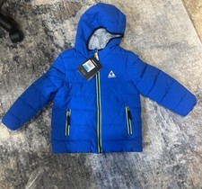 NEW Gerry Kids Hooded Puffer winter Jacket, sz 4 , Jersey Lined Full Zip