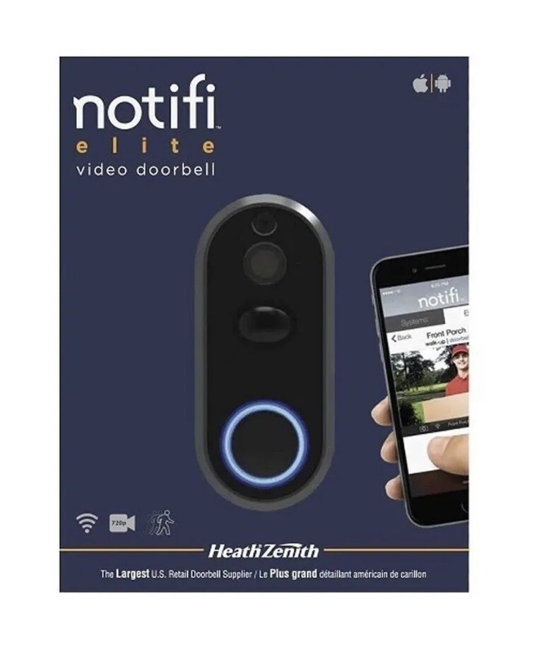 Zenith Notifi Notifi Elite Wired Video Doorbell Heath Zenith Elite