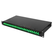 24 Ports Fiber Patch Panel SC APC Adapter Pigtail ODF Optical Fiber Terminal Box