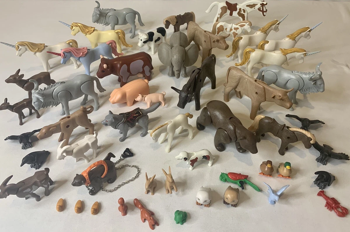 Large Vintage 70 s 80 s 90 s Playmobil Animals Lot