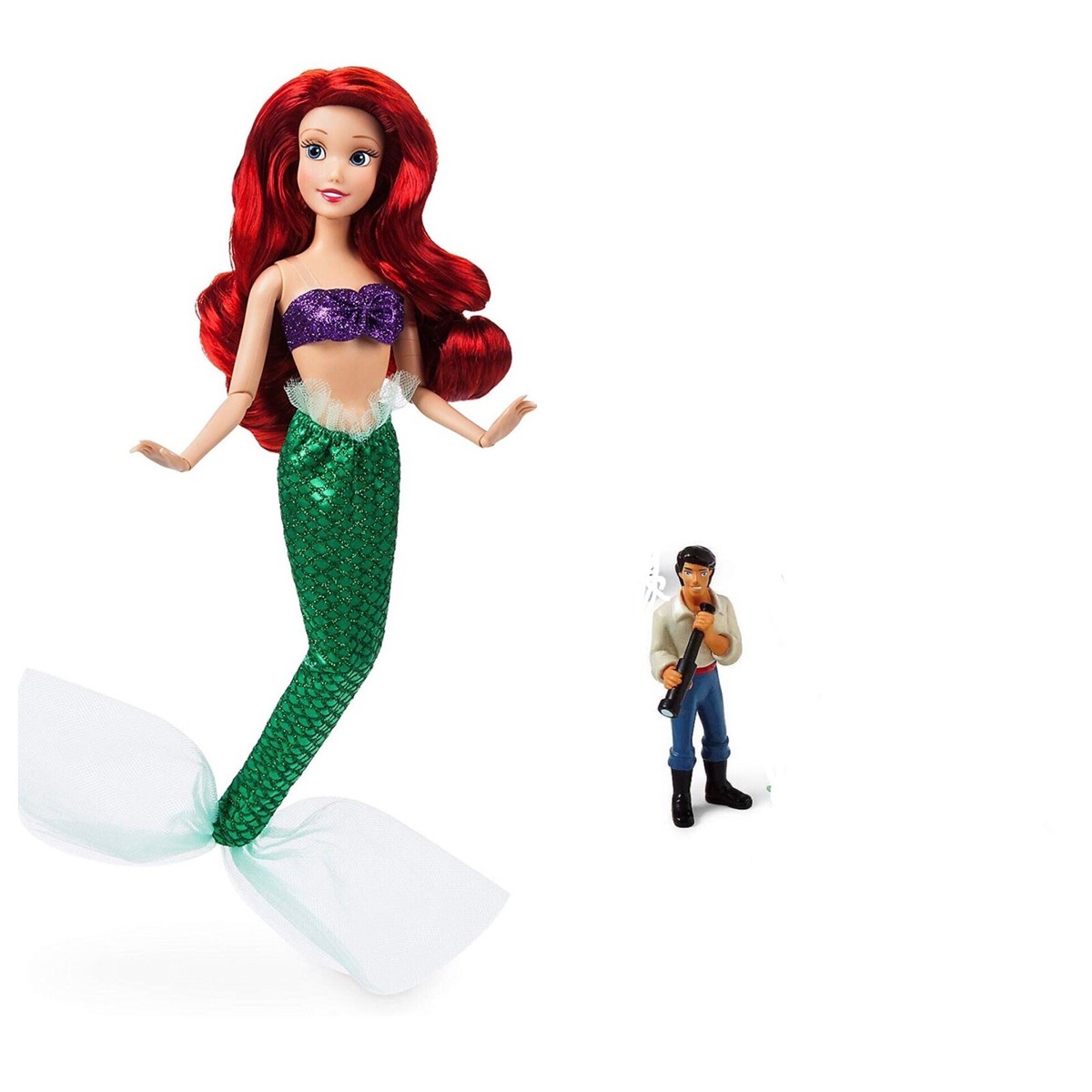 Disney Little Mermaid Ariel Classic Princess 11.5” Doll & 3