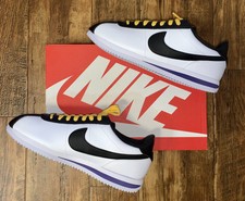 Size 12 - Nike Cortez Basic White Black Amarillo for sale online | eBay