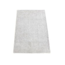 2' x 3'1" Dove Gray Modern Design Hand Loomed Pure Wool Mat Oriental Rug R80461