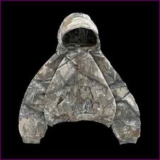 Streetwear New Wild World Leaf Graphic Print Oversized Camouflage Sweatshirt