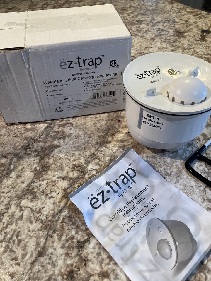 Ekcos EZTrap Waterless Urinal Cartridge Replacement EZT1 eBay
