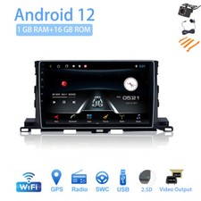 Android 12 10.1" Car Stereo Radio for Toyota HIGHLANDER 2015-2017 GPS USB SWC