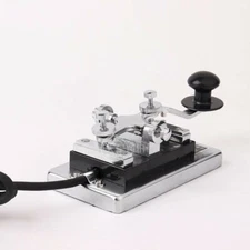 NEW DJG-K4 CW Shortwave Morse Key CW Morse Code Keyer Military Key 6.5mm Plug