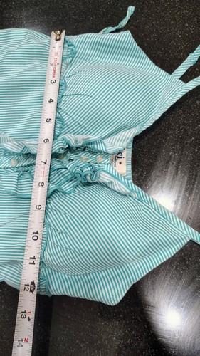 Juniors Lei green and white halter top size medium - Picture 4 of 7