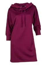 NEW Soybu Women's 3/4 Sleeve Hooded Eve Dress Lavish Size Large $65 Retail