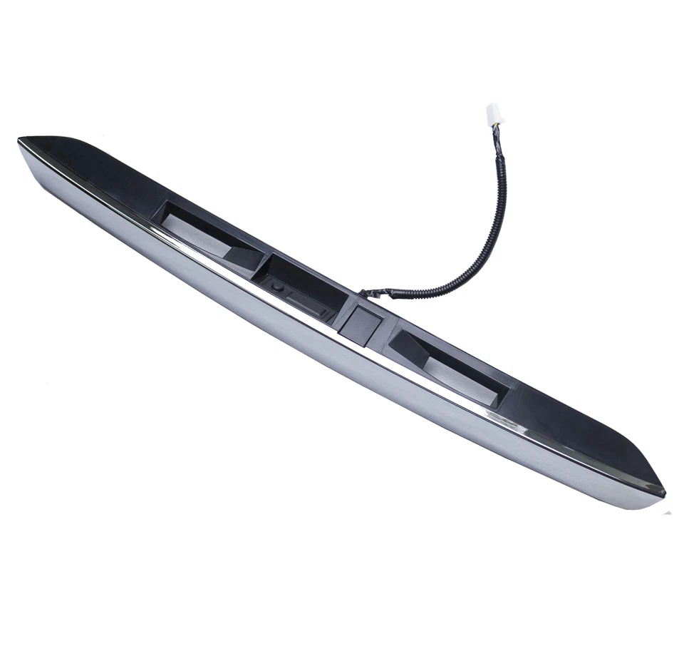 Manija de puerta levadiza cromada con botón de maletero para Nissan Pathfinder 13-19 Foto 3 de 4