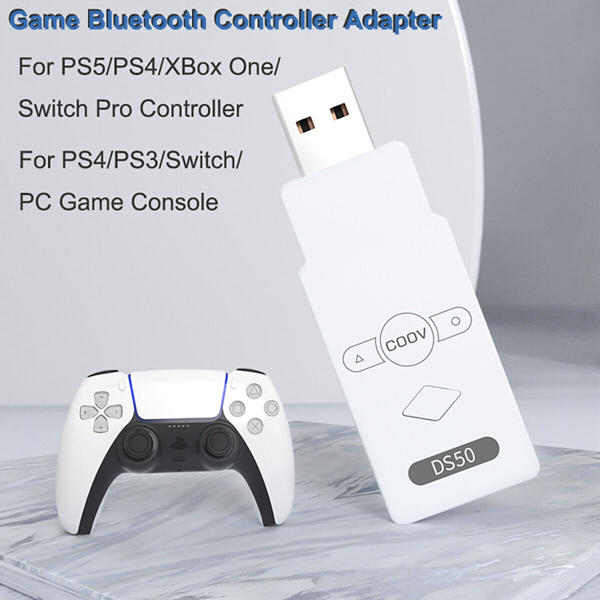 Bluetooth Adapter For PS5 PS4 XBox One Controller To PS4/PS3