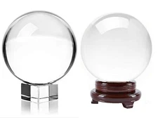 150mm FengShui Clear Crystal Ball w/ Stand Paperweight Gift Photo Prop Decor