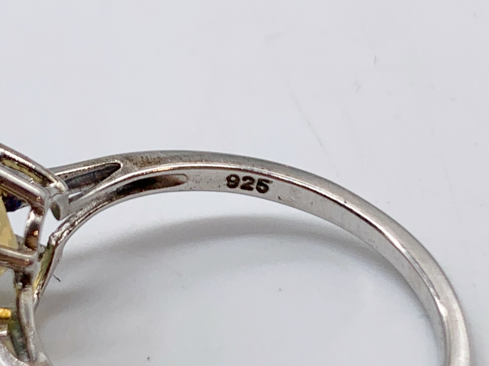 VINTAGE SOLID STERLING SILVER OPAL SOLITAIRE PRET… - image 5