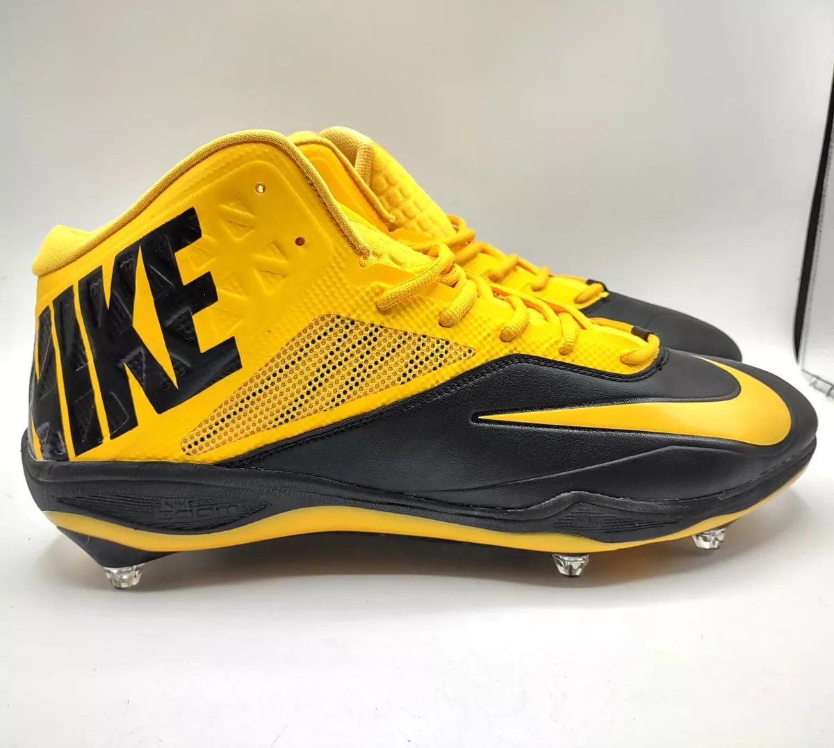 Nike Zoom Yellow Black Football Cleats 620501 725 Size 17 NEW No