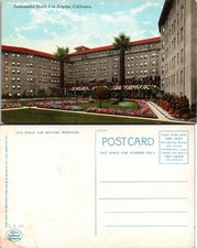 Ambassador Hotel Garden View Los Angeles California CA Postcard