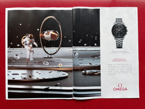 OMEGA Watch Astronaut Speedmaster Moon Watch Co-axial Chronometer 2022 Print Ad - 第 1/4 張圖片