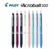 PILOT Acroball ACRO 300 F 0.5mm Ball Point Pastel Colours Black Ink Office Work
