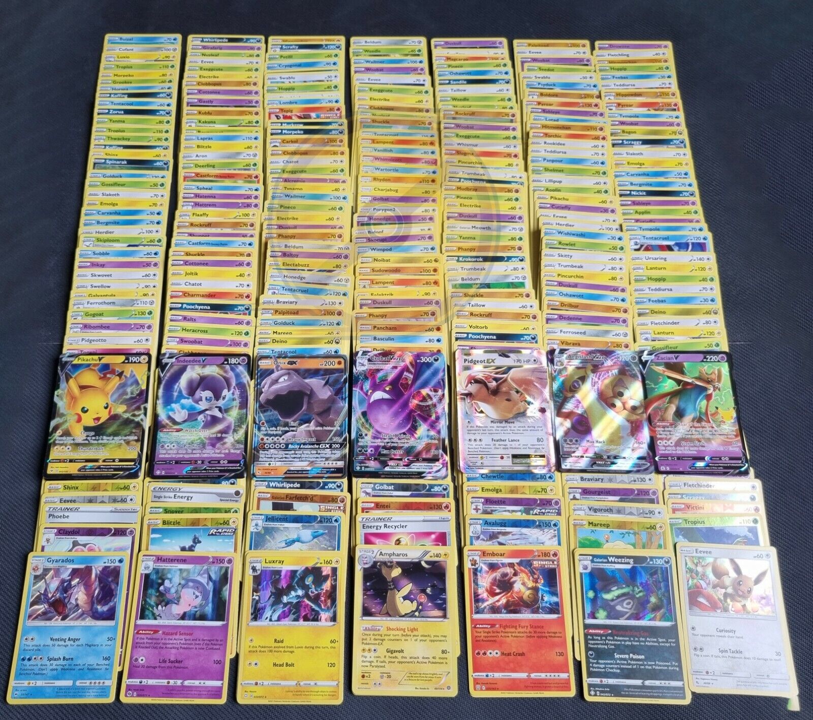 200 Pokemon Cards Bulk Lot Bundle | 1x Ultra Rare V  | 24 Rares, Holo, Shiny