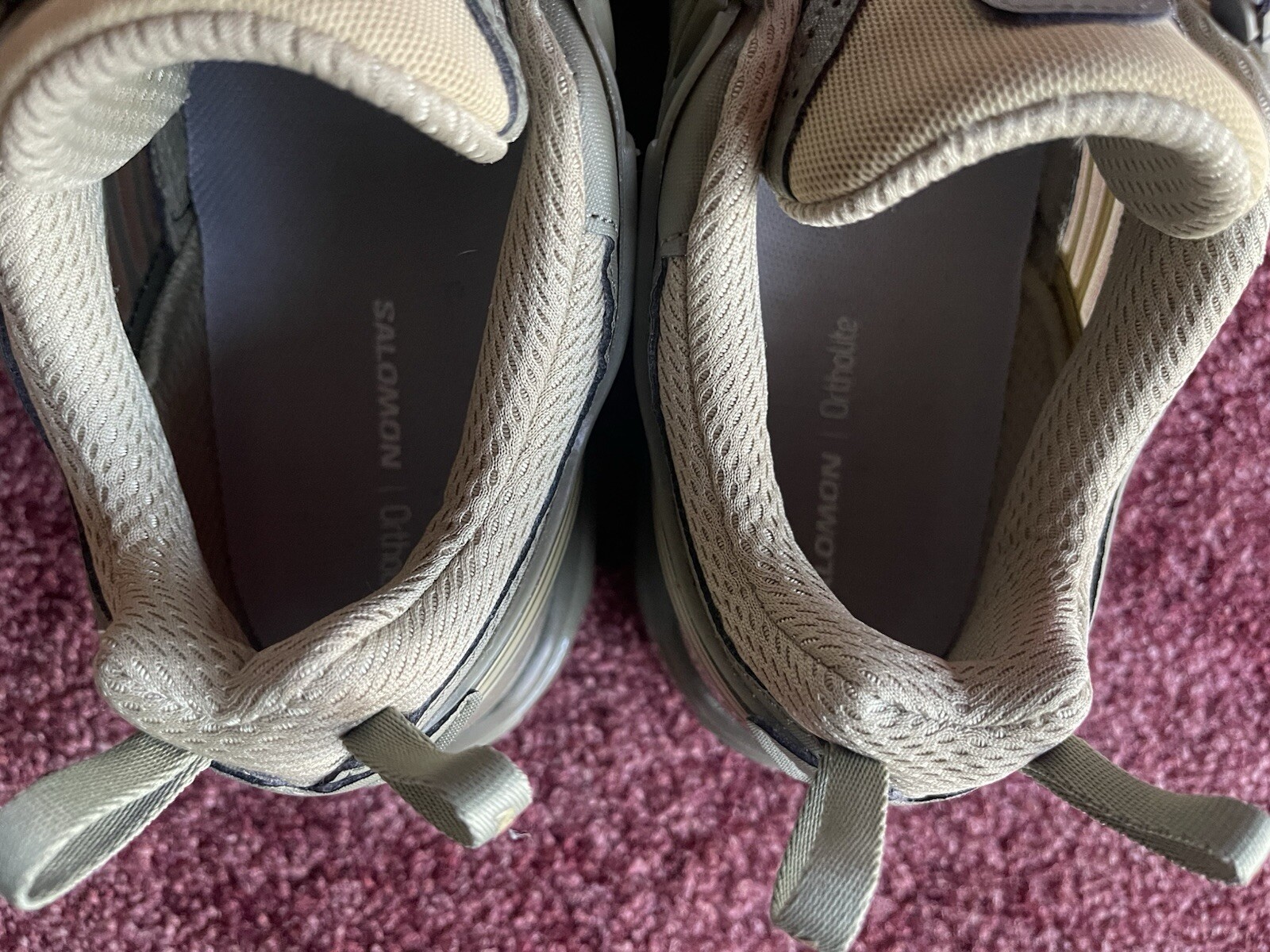 SNEAKERS SALOMON ACS PRO VERDE LICHENE OLIVA TAGLIA 11 UOMO INDOSSATE DUE VOLTE