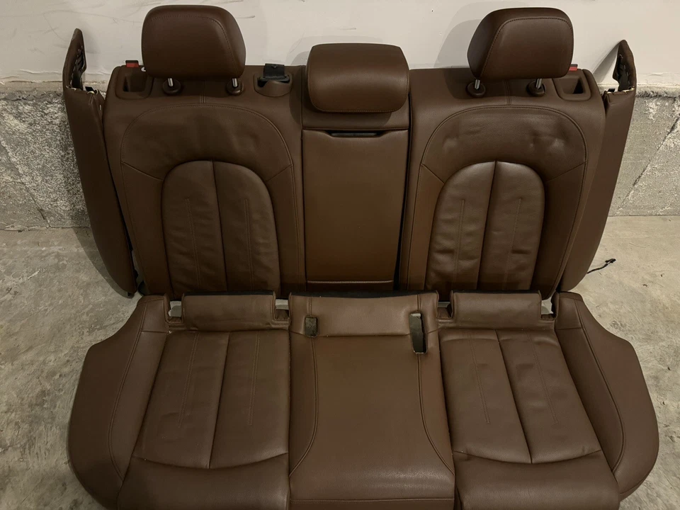 AUDI A6 C7 2012-2017 asientos delanteros/traseros de cuero marrón OEM* Foto 4 de 4