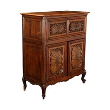 Credenza Antica Stile Provenzale Noce Intagli Piemonte XX Secolo Originale