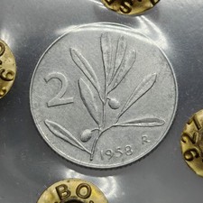 2 Lire 1958 qSPL RR MOLTO RARA , Repubblica Italiana Perizia
