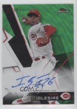 2018 Topps Finest Auto Green Wave Refractor /99 Raisel Iglesias #FA-RI Auto e6p
