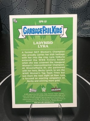 2026 Topps Chrome WWE LADYBIRD LYRA VALKYRIA Garbage Pail Kids GPK