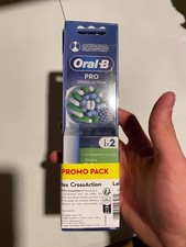 brossette tête de brosse à dents electrique oral b pro cross action promo pack 2