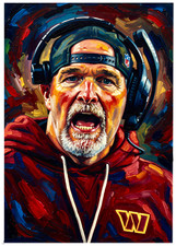DAN QUINN * Washington Commanders * FOOTBALL * Illustrated Art Card * ATC ACEO