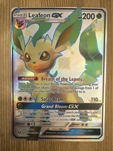 Leafeon GX SV46/SV94 Pokemon Hidden Fates: Shiny Vault Shiny Holo Rare NM
