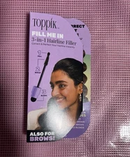Toppik Fill Me in Hairline Filler Dark Brown Root Touchup Wand. NIB.