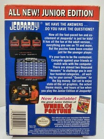Jeopardy Junior Edition (Nintendo Entertainment System, NES 1989) Complete CIB