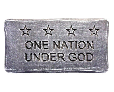 Patriotic plaque mold for plaster concrete cement casting 11'' x 6'' x 3/4'' thick